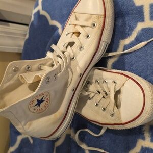 Converse all star high top shoes sz 11  white Unisex Men Sz 11 Women Size 13
